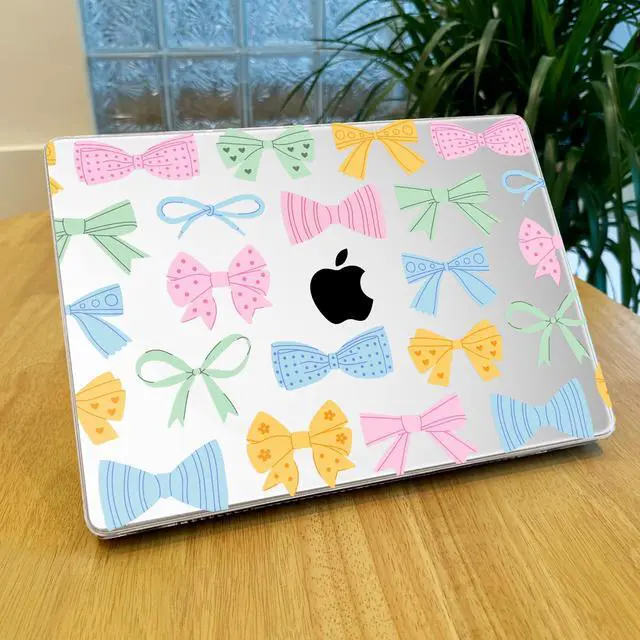 Alt view image 3 of 5 - Lepeoac for MacBook Pro 16 inch Case 2021 2022 2023 2024 Release A3186 A3403 M4 A2991 M3 A2780 M2 A2485 M1 Pro/Max, Hard Shell Case with Screen Protector & Keyboard Cover, Colorful Bow