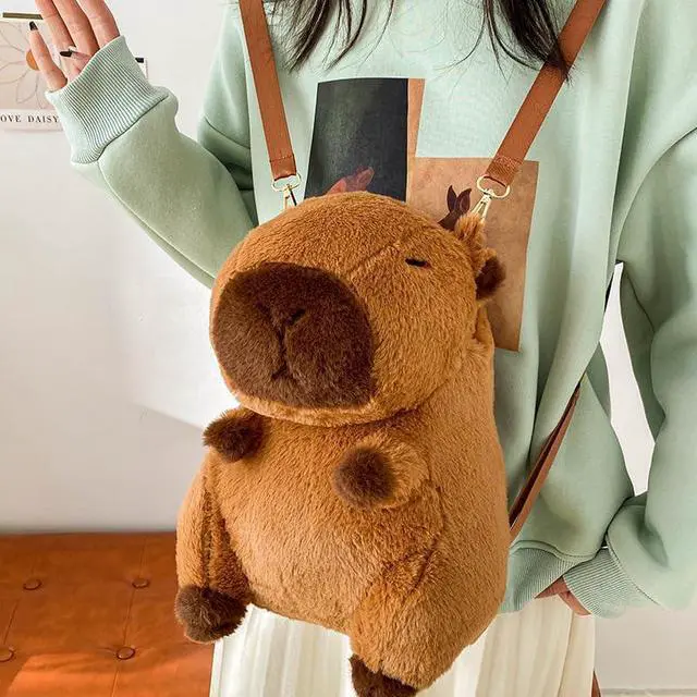 Alt view image 2 of 5 - Loizziuy Capybara Flap Backpack Cute Animal for Women Large Capacity Y2k Kawaii Aesthetic Casual Travel Mochilas Daypacks (Cat)