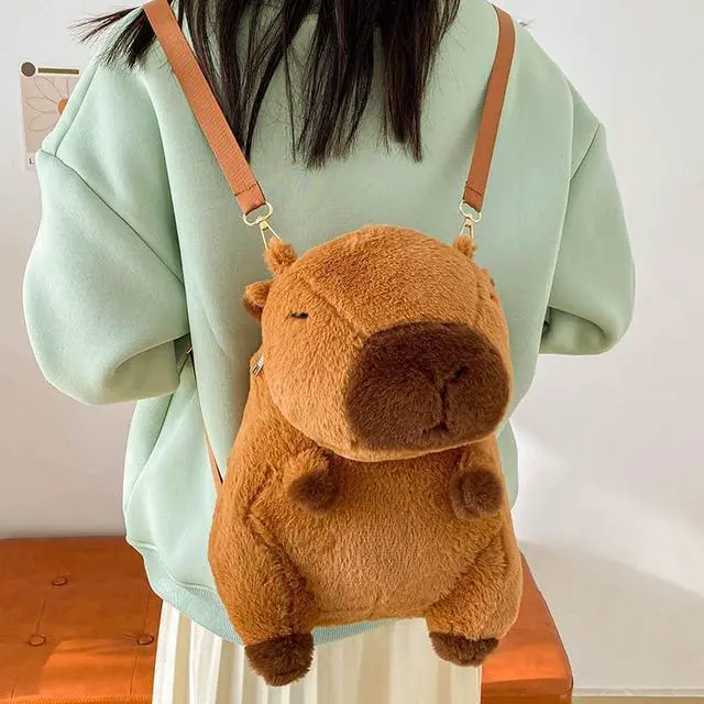 Alt view image 4 of 5 - Loizziuy Capybara Flap Backpack Cute Animal for Women Large Capacity Y2k Kawaii Aesthetic Casual Travel Mochilas Daypacks (Cat)