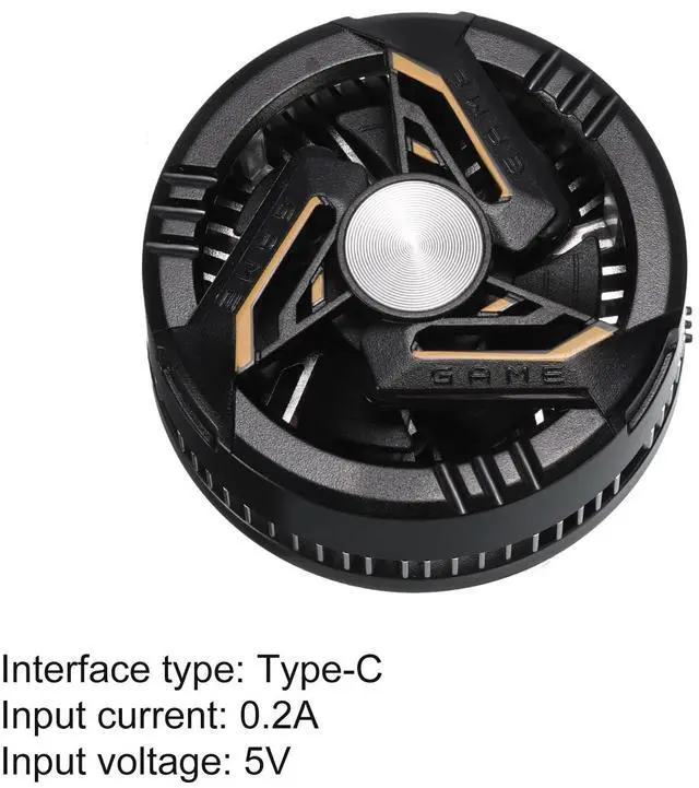 Alt view image 3 of 5 - MECCANIXITY Mobile Phone Cooler Portable Magnetic Radiator Rapid Heat Dissipation for 2.72 to 3.47 Inches Phone with Cool Light Effect