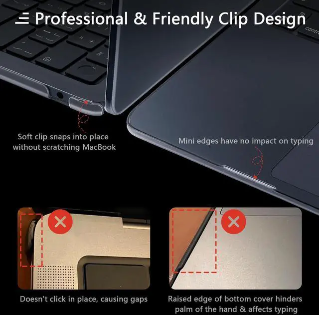 Alt view image 5 of 5 - MEEgoodo for M4/M3/M2 MacBook Air 15 inch Case 2025 2024 2023, Matte Cover Fit Model(A3241/A3114/A2941), Flexible Case for 15.3-inch Laptop with TPU Keyboard & Webcam Cover & OTG Adapter, Deep Gray