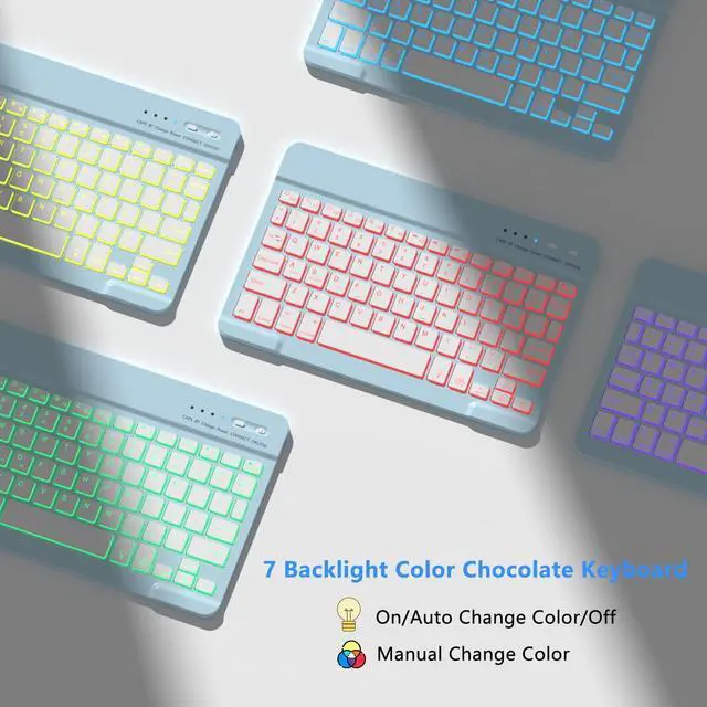 Alt view image 3 of 5 - MMK for iPad Pro 11 inch Case with Keyboard 2024, for iPad 11 Pro Case with Keyboard Case (A3006 A2837 A2836) with Backlit BT Keyboard, for iPad Pro Keyboard Case 11 inch with Pencil Holder-Blue