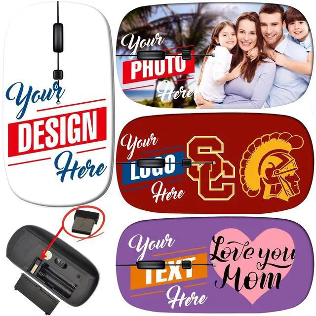 Alt view image 2 of 5 - maizi Mouse Wireless for Mac Computer Personal Laptop, Mice Wireless Image ID: 33034016 Sunflower Travel Mouse 2.4G USB Receiver Made in The USA