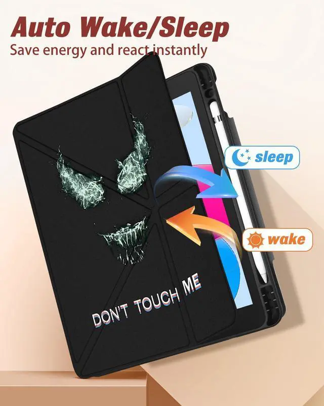 Alt view image 4 of 5 - Miss Adola for iPad A16 Case/10th Generation Case - 10.9 Inch 2022 Tablet Cover with Pen Holder for Women Boys Girls Men Cute Cartoon Cool Funny Funda for iPad 11th 11 Inch 2025, Duye