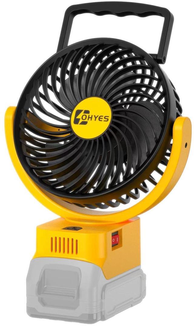 Main image of ohyes Jobsite Fan Compatible With DeWALT 20V Max Battery Brushless Motor with USB A+C Fast Charging for Camping Workshop and Construction Site(Battery not included)