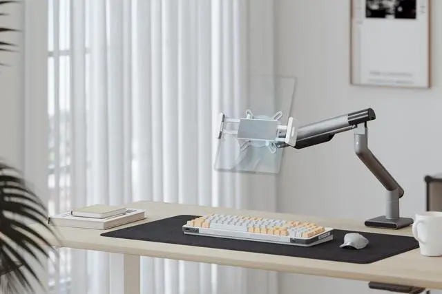 Alt view image 4 of 5 - Mount Plus VESAT01 Universal VESA Tablets Mount Adapter for IPad, IPad Pro, Tablets, Portable Monitors Display On Monitor Arm | VESA 75x75 Max 15" Screen