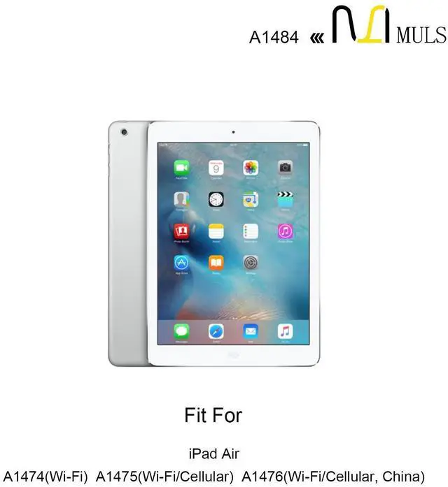 Alt view image 4 of 5 - A1484 Tablet Battery Compatible with Apple iPad Air 1, iPad 5th 6th 7th 8th Gen, Fit for A1474 A1475 A1476 A1822 A1823 A1893 A1954 A2197 A2198 A2199 A2200 A2270 A2428 A2429 A2430 6712-6700 8827mAh
