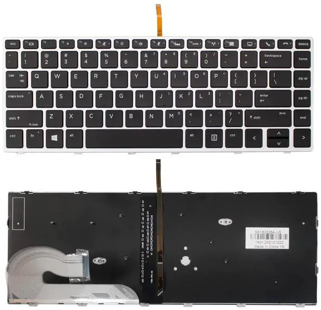 Alt view image 2 of 5 - Replacement Laptop Keyboard Backlight for HP EliteBook 840 G5 840 G6 745 G5 745 G6 US Layout