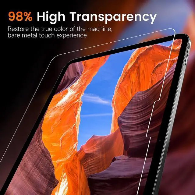 Alt view image 5 of 5 - PandaShield 2-Pack Screen Protector for iPad Air M3/M2 [11 inch] 7th/6th Gen.(2025/2024),9H+ Tempered Glass with Easy-Install box,Apple Pencil Compatible,Bubble Free, Face ID Compatible,HD Clarity