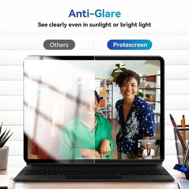Alt view image 5 of 5 - Magnetic Privacy Filter Compatible with iPad 7th/8th/9th Generation (10.2 Inch, 2019/2020/2021), Removable Anti-Glare Blue Light Privacy Screen Protector, Privacy Screen, Bubble-Free, Reusable