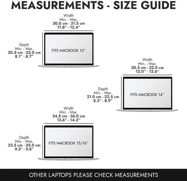 Alt view image 4 of 5 - Philbert Danish Design 15"-16" MacBook Laptop Sun Shade Sleeve with Built in Hood | 4-in-1: Screen Shade, Privacy, Heat Protection, Contrast Enhancement | Made in Hemp and Vegan Leather - Black