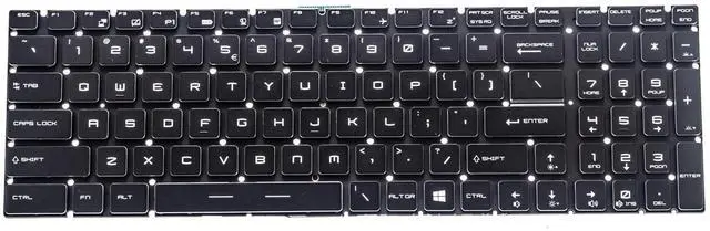 Alt view image 2 of 5 - QRFAX Replacement Backlit Keyboard for MSI GS75 Stealth GE75 Raider & MSI GP75 GL75 GL65 GP65 Leopard Series Laptop with Per-Key RGB Colorful Keyboard US Layout