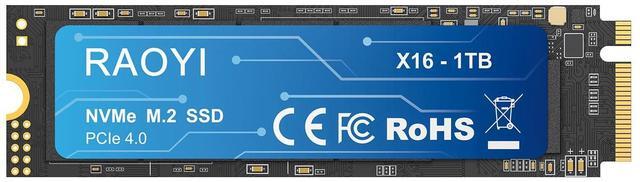 Main image of RAOYI 1TB NVMe Internal Solid State Drive M.2 2280 PCIe Gen4x4 SSD, Up to 5000MB/s, Configure SLC Cache, Storage and Memory Expansion for PS5 Laptop Desktop