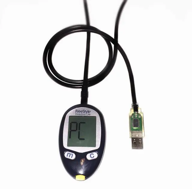 Alt view image 5 of 5 - EZSync USB Cable for Abbott Co-Pilot Freestyle Glucose Diabetes Meters, Works with Tidepool, EZSync002B