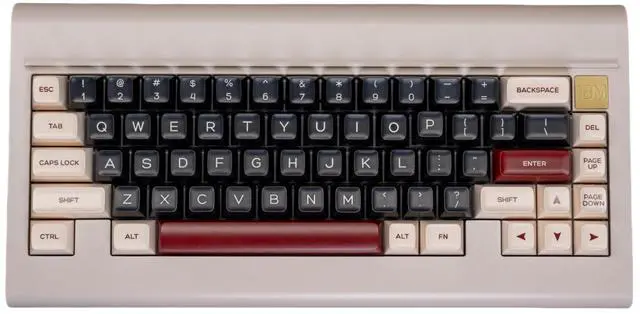 Main image of PBT Keycaps - Rome Double Shot PBT RSA Profile 160 Keys Red Beige Black Retro Custom Keycap Set Compatible with Alice/60%/65%/75%/TKL/96%/100% US Layout MX Switches Mechanical Keyboard