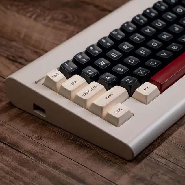Alt view image 3 of 5 - PBT Keycaps - Rome Double Shot PBT RSA Profile 160 Keys Red Beige Black Retro Custom Keycap Set Compatible with Alice/60%/65%/75%/TKL/96%/100% US Layout MX Switches Mechanical Keyboard