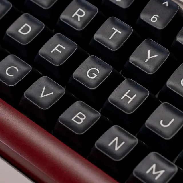 Alt view image 4 of 5 - PBT Keycaps - Rome Double Shot PBT RSA Profile 160 Keys Red Beige Black Retro Custom Keycap Set Compatible with Alice/60%/65%/75%/TKL/96%/100% US Layout MX Switches Mechanical Keyboard