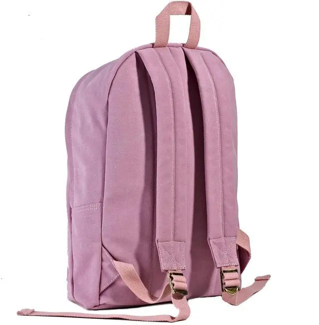 Alt view image 5 of 5 - seemeroad Canvas Laptop Backpack, Durable Rucksack, Travel Bag Fits 15.6 Inch Notebook for Women Factory Directly (Pink)