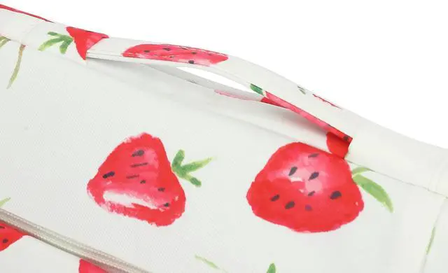 Alt view image 5 of 5 - SANFAN 360deg Protective Laptop Sleeve Case Bag with 3 Pockets,Handle,Luggage Strap for MacBook Pro 14 inch and 14 inch-14.4 inch Screen Laptop (Strawberry)