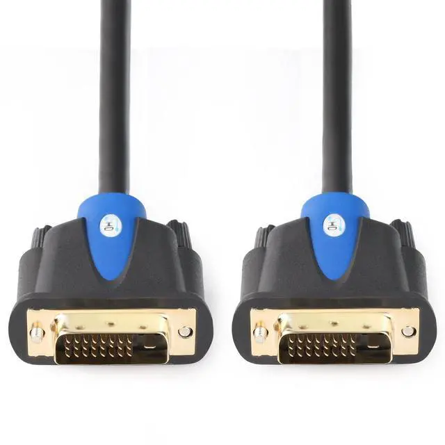 Alt view image 3 of 5 - SHD DVI Cable 50Ft, 24+1 Male to Male Dual Link DVI-D Monitor Cable for PC HDTV Projector, Blue