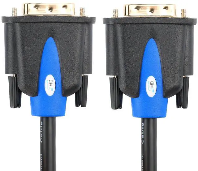 Alt view image 2 of 5 - SHD DVI Cable 50Ft, 24+1 Male to Male Dual Link DVI-D Monitor Cable for PC HDTV Projector, Blue