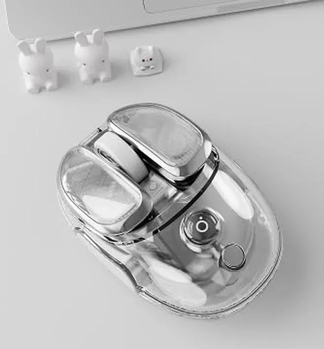 Alt view image 3 of 5 - EWEADN TK950 Typewriter Keyboard Wireless Mechanical Keyboard,Q9 Wireless Clear Mouse Dual Mode Bluetooth & 2.4G USB