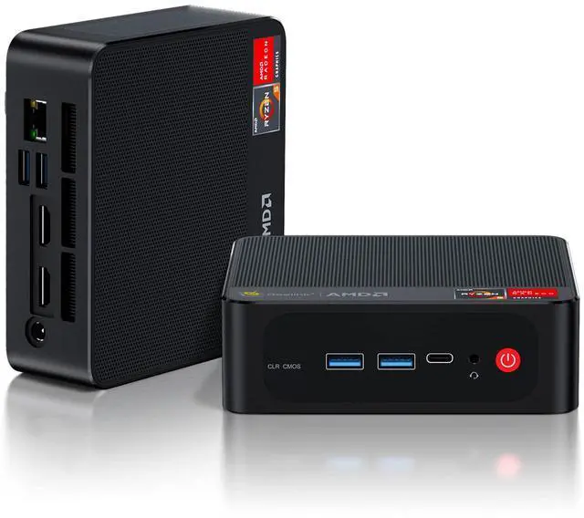 Main image of Beelink SER5 MAX Mini PC, AMD Ryzen 7 6800U (8C/16T, up to 4.7GHz), 32GB LPDDR5 500GB PCIe4.0 SSD, Mini Desktop Computer 4K@60Hz Triple Output/DP/HDMI/Type-C/WiFi 6/BT5.2 for Gaming/Home