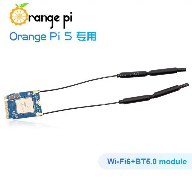 Alt view image 4 of 5 - Orange Pi 5 PCIe Wi-Fi6, BT5.0 Module, Support BLE, Wi-Fi, 2T2R 802.11 ax/ac/a/b/g/n Only Compatible with Orange Pi 5 Singble Board Computers