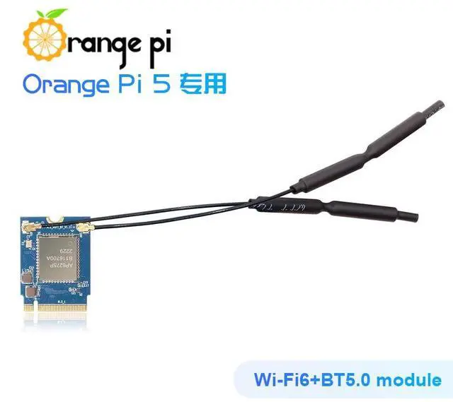 Alt view image 5 of 5 - Orange Pi 5 PCIe Wi-Fi6, BT5.0 Module, Support BLE, Wi-Fi, 2T2R 802.11 ax/ac/a/b/g/n Only Compatible with Orange Pi 5 Singble Board Computers