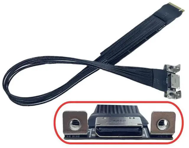 Alt view image 5 of 5 - Sintech M.2 M-Key 2230/42/80 to Oculink SFF-8612 SFF-8611 Adapter Card with High Speed Extension Cable