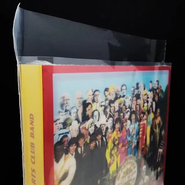 Alt view image 2 of 5 - XL Box Set Sleeves (10) + Flap 4mil Thick Strong USA Polyethylene Plastic for 33rpm LP Vinyl Record Album Boxset (+1 Free Dj Sticker)