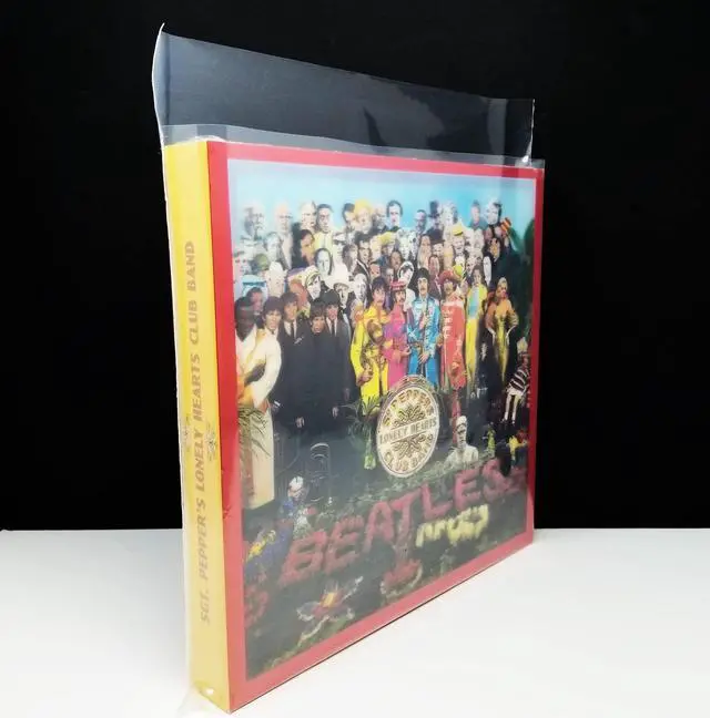 Alt view image 5 of 5 - XL Box Set Sleeves (10) + Flap 4mil Thick Strong USA Polyethylene Plastic for 33rpm LP Vinyl Record Album Boxset (+1 Free Dj Sticker)
