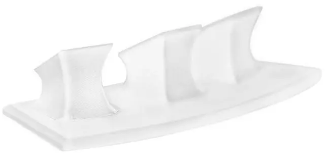 Alt view image 3 of 5 - SplashNColor Remote Stand Pedestal for Lutron Pico Remote, Elegant Slide & Click Desk Display Holder, Non-Slip Scratch Resistant Base, Lutron Caseta Remote Stand (Crescent Pedestal, White)