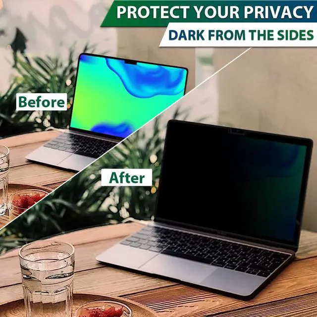 Alt view image 4 of 5 - Magnetic Privacy Screen for MacBook Pro 14 Inch (2021, 2022, 2023, 2024M1, M2, M3, M4Pro, Max) Removable Laptop Privacy Filter Shield and Matte Anti-Glare Blue Light Protector