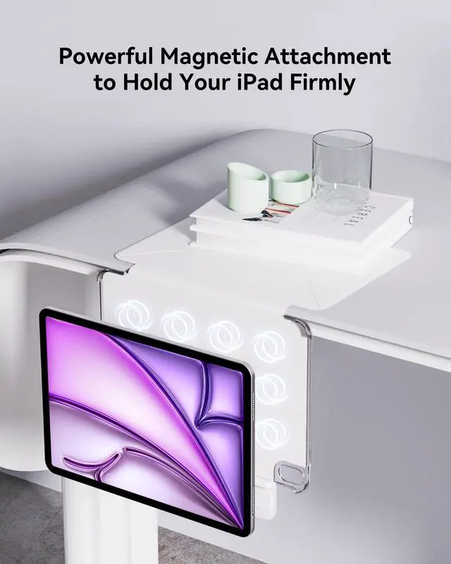 Alt view image 5 of 5 - Magnetic Case Compatible with iPad Air 4/5th Generation Case(2020/2022), Replacement for iPad Air 11-Inch M2/M3, Lightweight Four-Corner Protective Folio Origami Cover, Can Landscape and Portrait