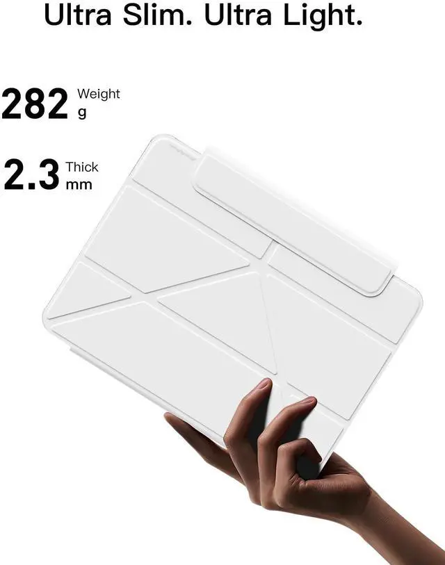 Alt view image 2 of 5 - Magnetic Case Compatible with iPad Pro 11 Inch Case(2018/2020/2021/2022) 4th/3rd/2nd/1st, Slim & Lightweight Four-Corner Protective Folio Origami Style Cover,Can Landscape & Portrait