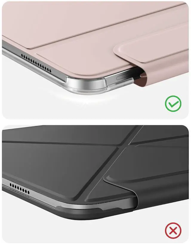 Alt view image 4 of 5 - Magnetic Case Compatible with iPad Pro 11 Inch Case(2018/2020/2021/2022) 4th/3rd/2nd/1st, Slim & Lightweight Four-Corner Protective Folio Origami Style Cover,Can Landscape & Portrait