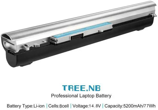 Alt view image 2 of 5 - TREE.NB 8-Cell Long Life Spare 728460-001 752237-001 776622-001 LA04 Battery for HP Pavilion 14 15 TouchSmart Series, HP 248 G1, HP 340 G1, HP 350 G1, Silver and Black