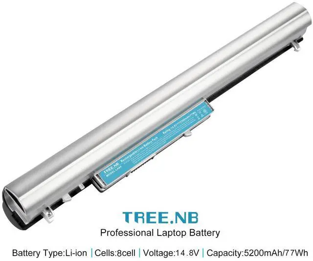 Alt view image 4 of 5 - TREE.NB 8-Cell Long Life Spare 728460-001 752237-001 776622-001 LA04 Battery for HP Pavilion 14 15 TouchSmart Series, HP 248 G1, HP 340 G1, HP 350 G1, Silver and Black