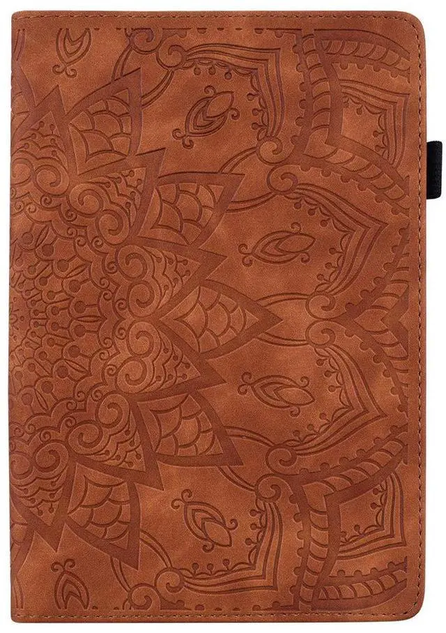 Main image of TIPOYOROO Case for Samsung Galaxy Tab S10 Plus 2024 (X820/SM-X826B)/S9 Plus (X810/X816) /S9 FE+(X610/X616) 12.4 Inch 2023 PU Leather Folio Cover Multi-Angle Viewing Auto Sleep/Wake Function- Brown