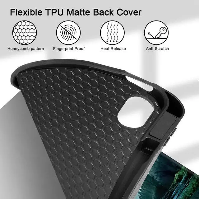 Alt view image 4 of 5 - Tuiklol Case for iPad 11 inch (A16 Chip) 2025 Generation 11th / iPad 10.9 inch 2022 10th Gen,Slim Stand Hard Case Pencil Holder with TPU Back Cover & Trifold Stand & Auto Wake/Sleep, Night Forest