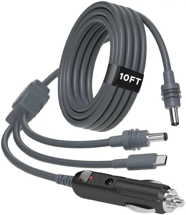 Main image of TYAIWENRA 3-in-1 Starlink Mini Power Cable, 10FT High-Speed USB-C to DC Power Cable, Car Adapter, Car Charger and DC Replacement Cable for Starlink Mini.(P) (3 in 1, 10 FT)