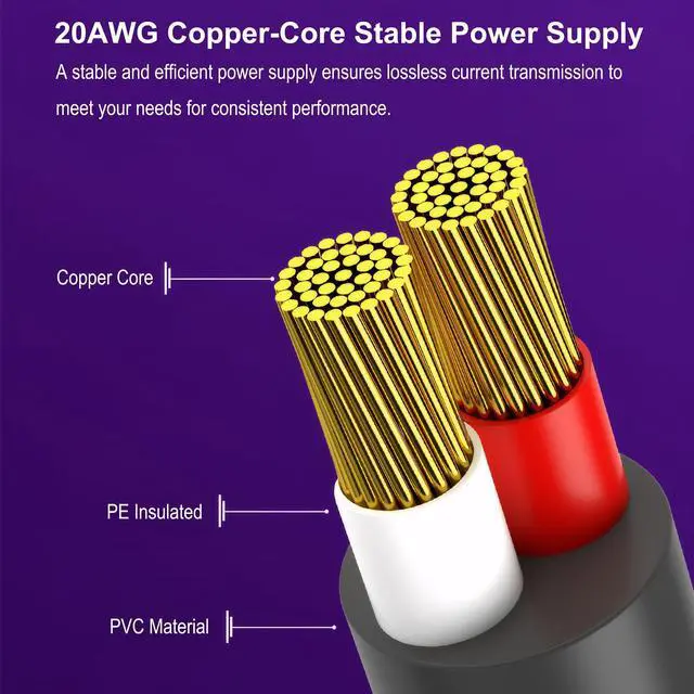 Alt view image 5 of 5 - TYAIWENRA 3-in-1 Starlink Mini Power Cable, 10FT High-Speed USB-C to DC Power Cable, Car Adapter, Car Charger and DC Replacement Cable for Starlink Mini.(P) (3 in 1, 10 FT)