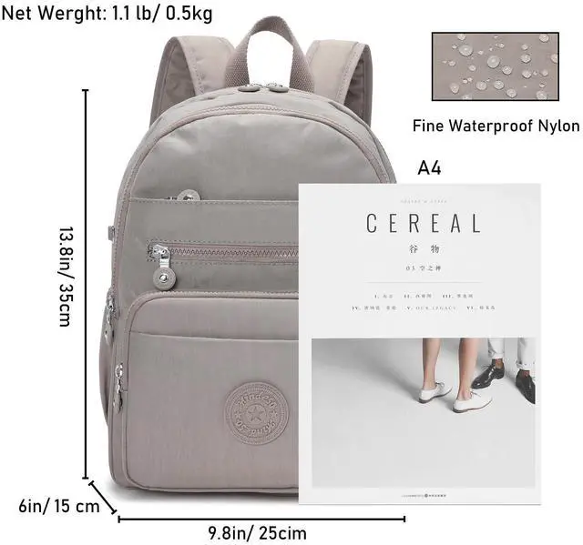 Alt view image 2 of 5 - Hiking Waterproof 13" Laptop Backpack Purse for Women and Men,Travel Backpack