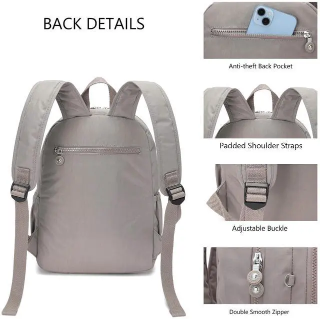 Alt view image 3 of 5 - Hiking Waterproof 13" Laptop Backpack Purse for Women and Men,Travel Backpack