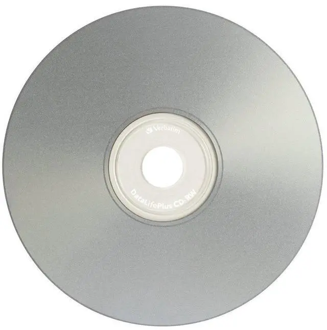 Alt view image 2 of 5 - Verbatim CD-RW 700MB 2X-4X DataLifePlus Silver Inkjet Printable with Branded Hub - 50pk Spindle - 95159