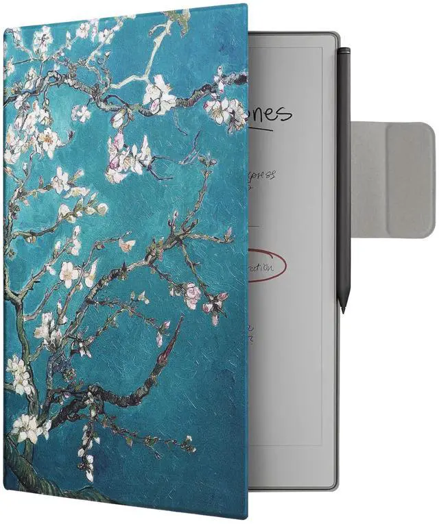 Main image of WALNEW Case for Remarkable Paper Pro,Magnetic Slim Book Folio Cover with Pen Clasp, Auto Sleep/Wake Protective Cover for Remarkable Paper Pro 11.8" (2024 Released) (Tree and Flower)