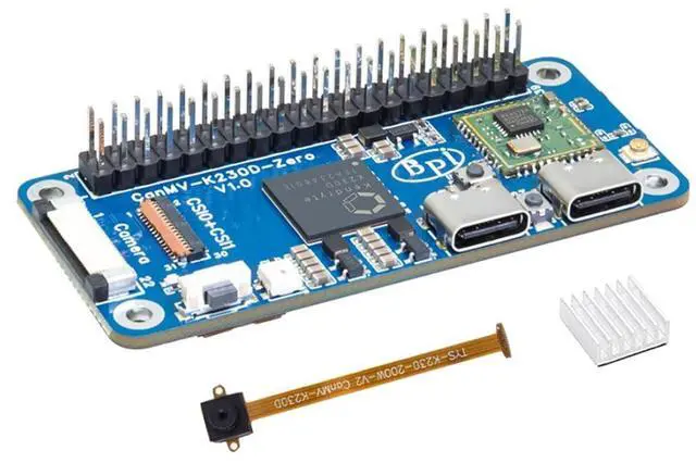 Main image of Banana Pi CanMV-K230D Zero AI Single Board Computer, K230D C908 RISC-V CPU Restnet50 KPU 3D DPU, LPDDR4 RAM H.264/H.265 VPU, for DIY Projects IoT Devices Programming (K230D SBC)