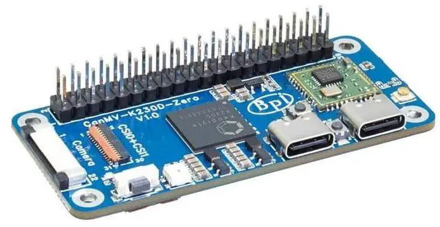 Alt view image 3 of 5 - Banana Pi CanMV-K230D Zero AI Single Board Computer, K230D C908 RISC-V CPU Restnet50 KPU 3D DPU, LPDDR4 RAM H.264/H.265 VPU, for DIY Projects IoT Devices Programming (K230D SBC)