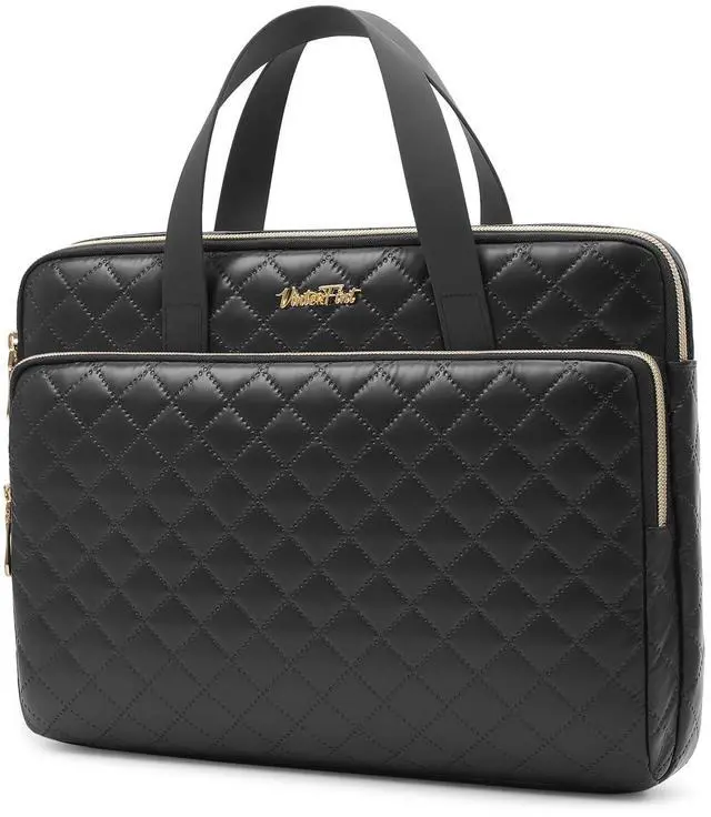Main image of Vinterfint 360 Protective Laptop Case, 13-14 inch Laptop Sleeve Compatible with MacBook Pro 14 M4 M3,MacBook Air 13 M4 / Pro 13, Surface Laptop Studio 2, 14.5" XPS 14, HP Dell, Bag with handle, Black
